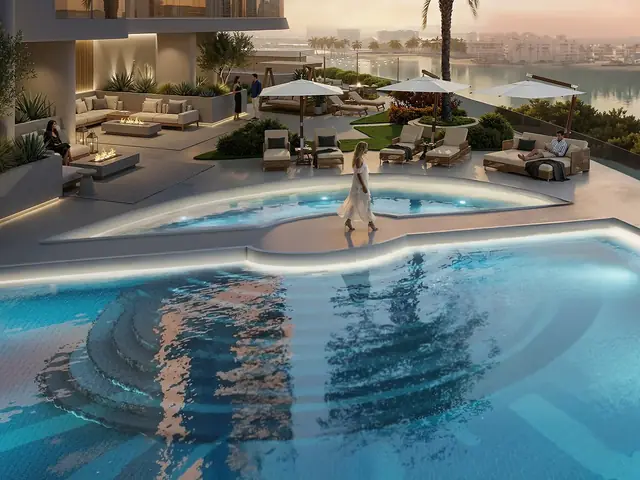 Resort pool on the Radisson Residences podium
